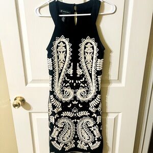 INC Embroidered Sleeveless Dress